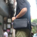 Clutch da thật cầm tay 1 khoá handmade khâu tay thủ công 100% Lano CLTK03