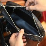Clutch da thật cầm tay 1 khoá handmade khâu tay thủ công 100% Lano CLTK03