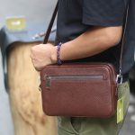 Clutch da thật cầm tay 1 khoá handmade khâu tay thủ công 100% Lano CLTK03