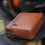 Clutch da thật cầm tay 1 khoá handmade khâu tay thủ công 100% Lano CLTK03