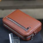 Clutch da thật cầm tay 1 khoá handmade khâu tay thủ công 100% Lano CLTK03