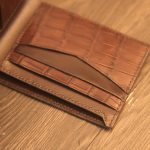 Ví nam handmade cao cấp da dê phối cá sấu Lano VDNTK018