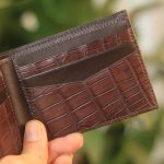Ví nam handmade cao cấp da dê phối cá sấu Lano VDNTK018