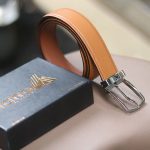 Dây thắt lưng da bò epsom handmade cao cấp TLH02