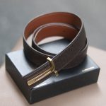 Dây thắt lưng da bò taiga handmade cao cấp TLH03