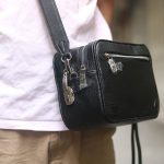 Túi da clutch handmade da bò phối cá sấu 2 ngăn khoá số Lano CLTK05