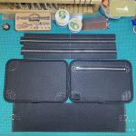 Túi da clutch handmade da bò phối cá sấu 2 ngăn khoá số Lano CLTK05