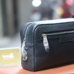 Túi Clutch handmade cầm tay da thật cao cấp 1 khoá kéo Lano CLTK09
