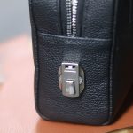 Túi Clutch handmade cầm tay da thật cao cấp 1 khoá kéo Lano CLTK09