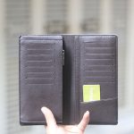 Ví da cầm tay cao cấp handmade 2 gấp VCTK09