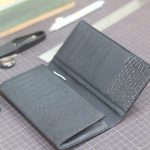 Ví da cầm tay cao cấp handmade 2 gấp VCTK09