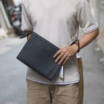 Túi Clutch da đan cầm tay đơn giản tiện lợi Lano CLT69