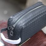 Túi clutch golf 1 khoá kéo da đan cầm tay thời trang sang trọng Lano CLT70