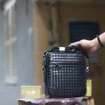 Túi nam đeo chéo da đan thời trang mới Lano KT220