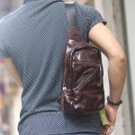Túi nam đeo trước ngực da bò cao cấp Lano TDL88