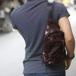 Túi nam đeo trước ngực da bò cao cấp Lano TDL88