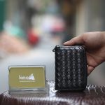 Ví kéo khoá nam da đan mẫu mới Lano VDN097