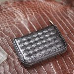 Ví kéo khoá nam da đan mẫu mới Lano VDN097