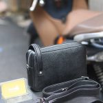 Túi da nam đeo chéo kết hợp cầm tay handmade khâu tay thủ công nhỏ gọn tiện lợi Lano CLTK012