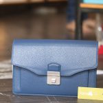 Clutch nam handmade da bò cao cấp khoá số bảo mật khâu tay thủ công Lano CLTK018