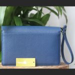 Clutch nam handmade da bò cao cấp khoá số bảo mật khâu tay thủ công Lano CLTK018