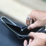Ví da handmade khoá kéo sang trọng lịch lãm Lano VDNTK027