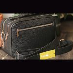 Túi golf 2 khoá số da togo cao cấp handmade khâu tay thủ công Lano CLTK019