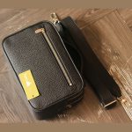 Túi golf 2 khoá số da togo cao cấp handmade khâu tay thủ công Lano CLTK019