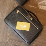 Túi golf 2 khoá số da togo cao cấp handmade khâu tay thủ công Lano CLTK019