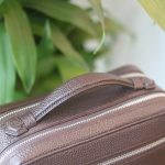 Túi golf 2 khoá số da togo cao cấp handmade khâu tay thủ công Lano CLTK019