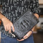 Clutch cá sấu nam khoá số hông Lano CLTCS01