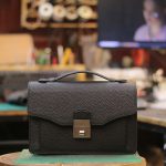 Clutch cầm tay kết hợp đeo chéo da thật handmade khâu tay thủ công Lano CLTK021