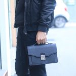 Clutch cầm tay kết hợp đeo chéo da thật handmade khâu tay thủ công Lano CLTK021