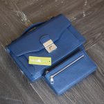 Clutch cầm tay kết hợp đeo chéo da thật handmade khâu tay thủ công Lano CLTK021