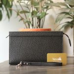 Túi clutch cầm tay nam da thật handmade khâu tay thủ công nhỏ gọn tiện lợi CLTK020