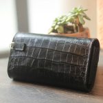 Ví cầm tay da cá sấu handmade khâu tay thủ công Lano VCTK011