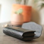 Ví cầm tay da cá sấu handmade khâu tay thủ công Lano VCTK011