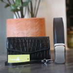 Ví cầm tay da cá sấu handmade khâu tay thủ công Lano VCTK011