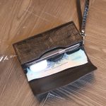 Ví cầm tay da cá sấu handmade khâu tay thủ công Lano VCTK011