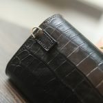 Ví cầm tay da cá sấu handmade khâu tay thủ công Lano VCTK011