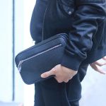 Clutch nam handmade khoá vân tay da thật cao cấp Lano CLTK024