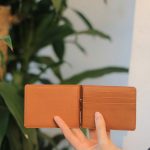 Ví kẹp tiền da bò cao cấp handmade khâu tay thủ công Lano VKT03