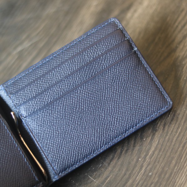 Ví kẹp tiền da bò cao cấp handmade khâu tay thủ công Lano VKT03 ngăn thẻ