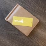 Ví kẹp tiền da bò cao cấp handmade khâu tay thủ công Lano VKT03 màu eutope