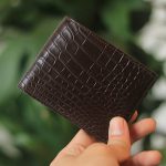 Ví mini da cá sấu cao cấp khâu tay thủ công Lano VCSTK016