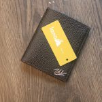 Ví nam nhỏ gọn tiện lợi da togo ngoại lano màu đen vdntk029