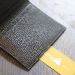 Ví nam nhỏ gọn tiện lợi da togo ngoại lano màu đen vdntk029 ngăn thẻ 1