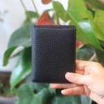 Ví da đựng thẻ handmade nhỏ gọn tiện lợi Lano VDNT11 mặt ngoài
