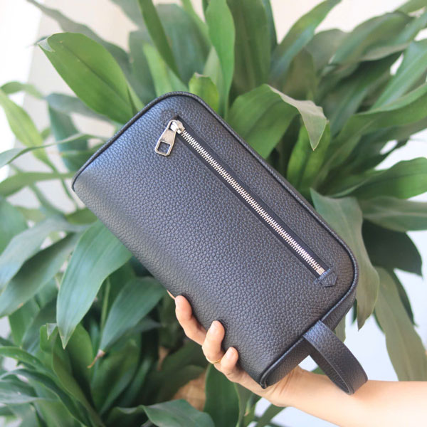 Clutch cầm tay da bò cao cấp handmade khâu tay thủ công Lano CLTK028 cách điệu