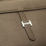 Clutch da bò cao cấp handmade khâu tay thủ công Lano CLTK029 màu nâu cách điệu